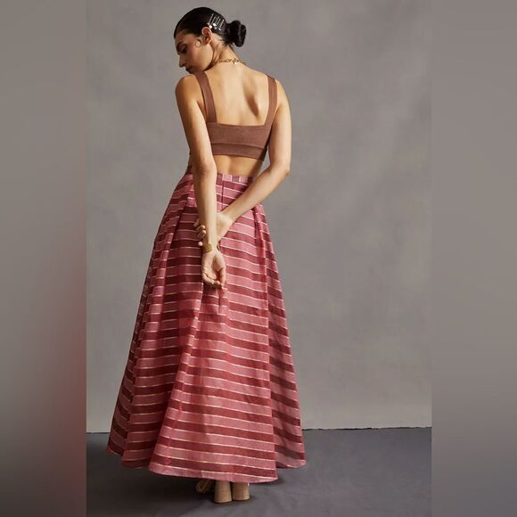 Anthropologie Eva Franco Striped Ball Skirt - Picture 3 of 3